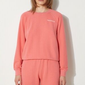 NWT Sporty & Rich Serif Logo Soft Crewneck Sweatshirt | Women’s Casual Pullover